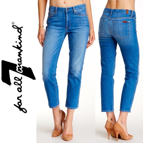 7 For All Mankind Denim - ❤️ 7 For All Mankind Straight Leg Ankle Jeans 27